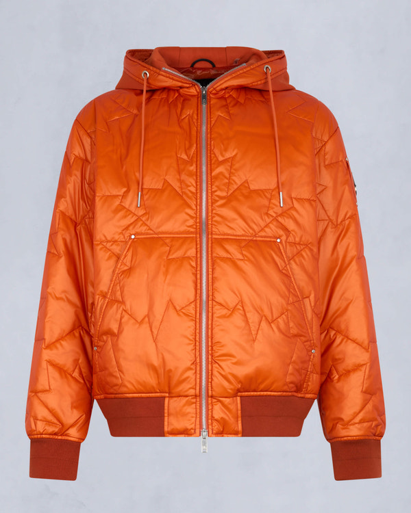 Moose Knuckles Mens Leaf Quilt Bomber Jacket ALERT M15MB050 - GM
