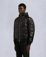 Moose Knuckles Mens Leaf Quilt Bomber Jacket Black M15MB050 Front