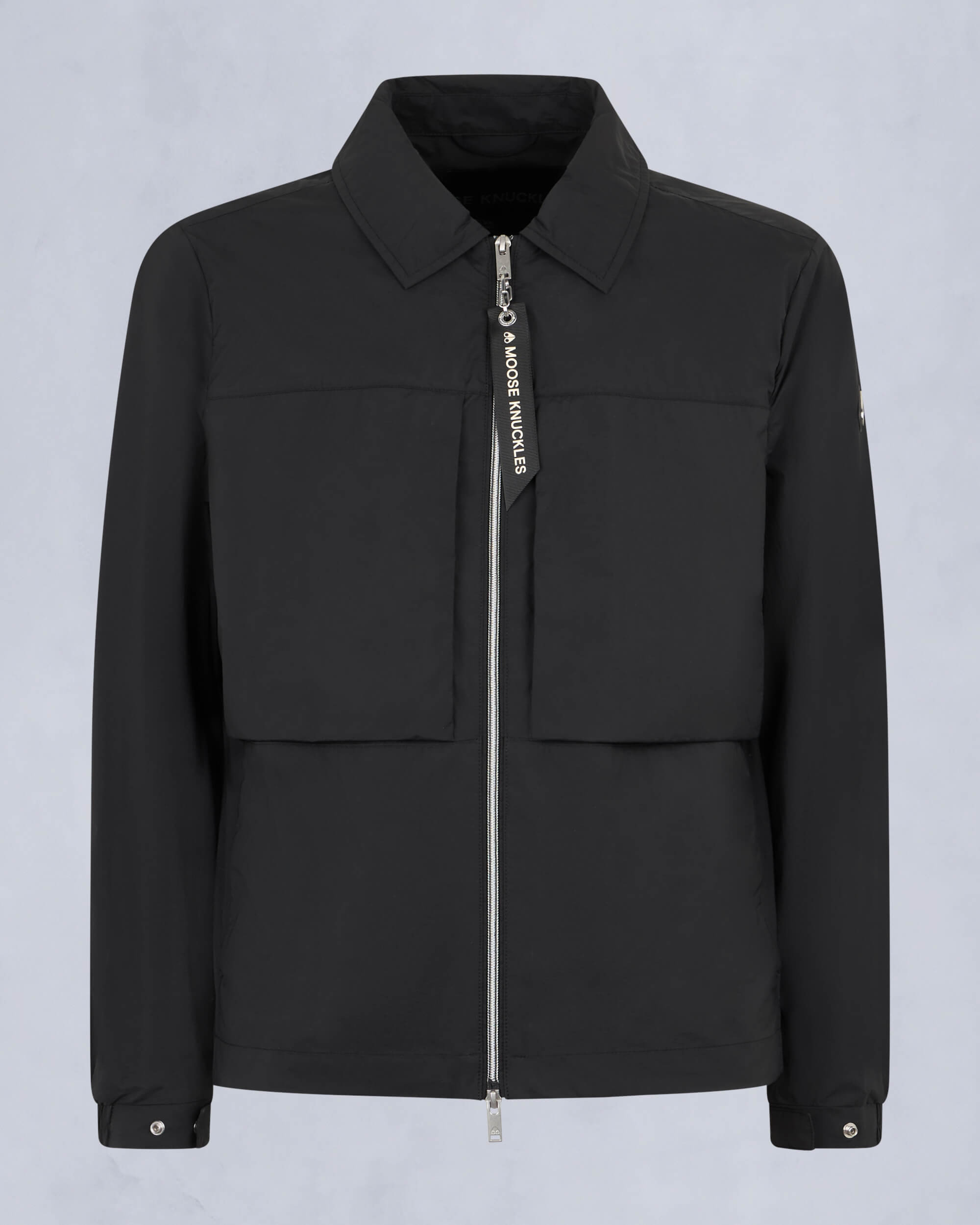 Moose Knuckles Mens Waverly Shirt Jacket Black M15MJ116 - GM