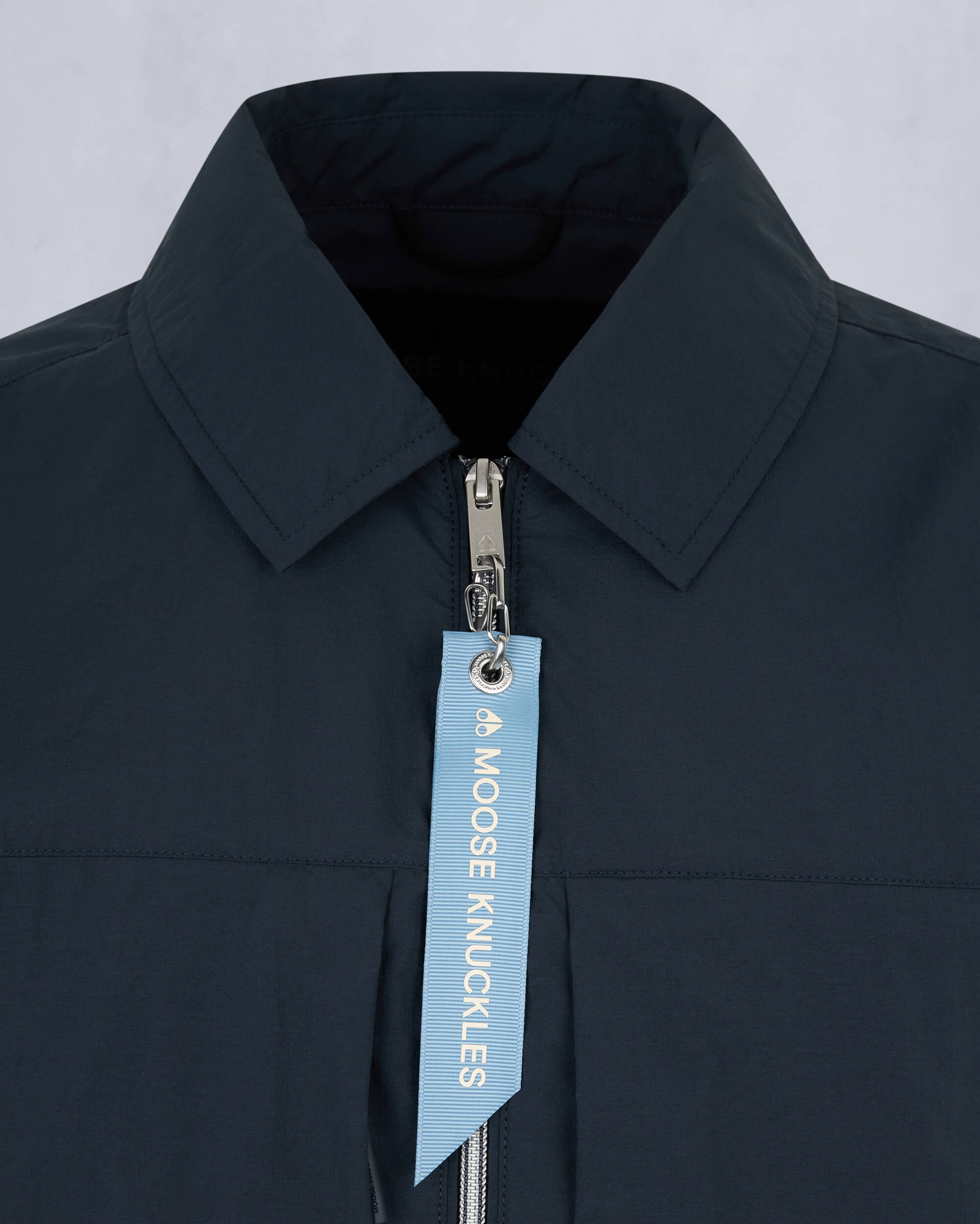 Moose Knuckles Mens Waverly Shirt Jacket Navy M15MJ116 Detail1