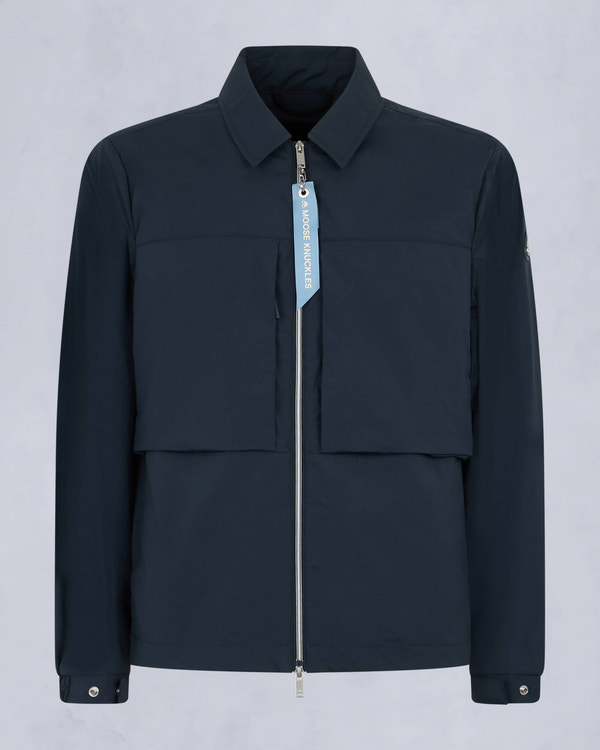 Moose Knuckles Mens Waverly Shirt Jacket Navy M15MJ116 - GM