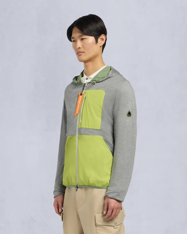 Moose Knuckles Mens Dominion Packable Jacket KELP/ACID M15MJ119 Detail4