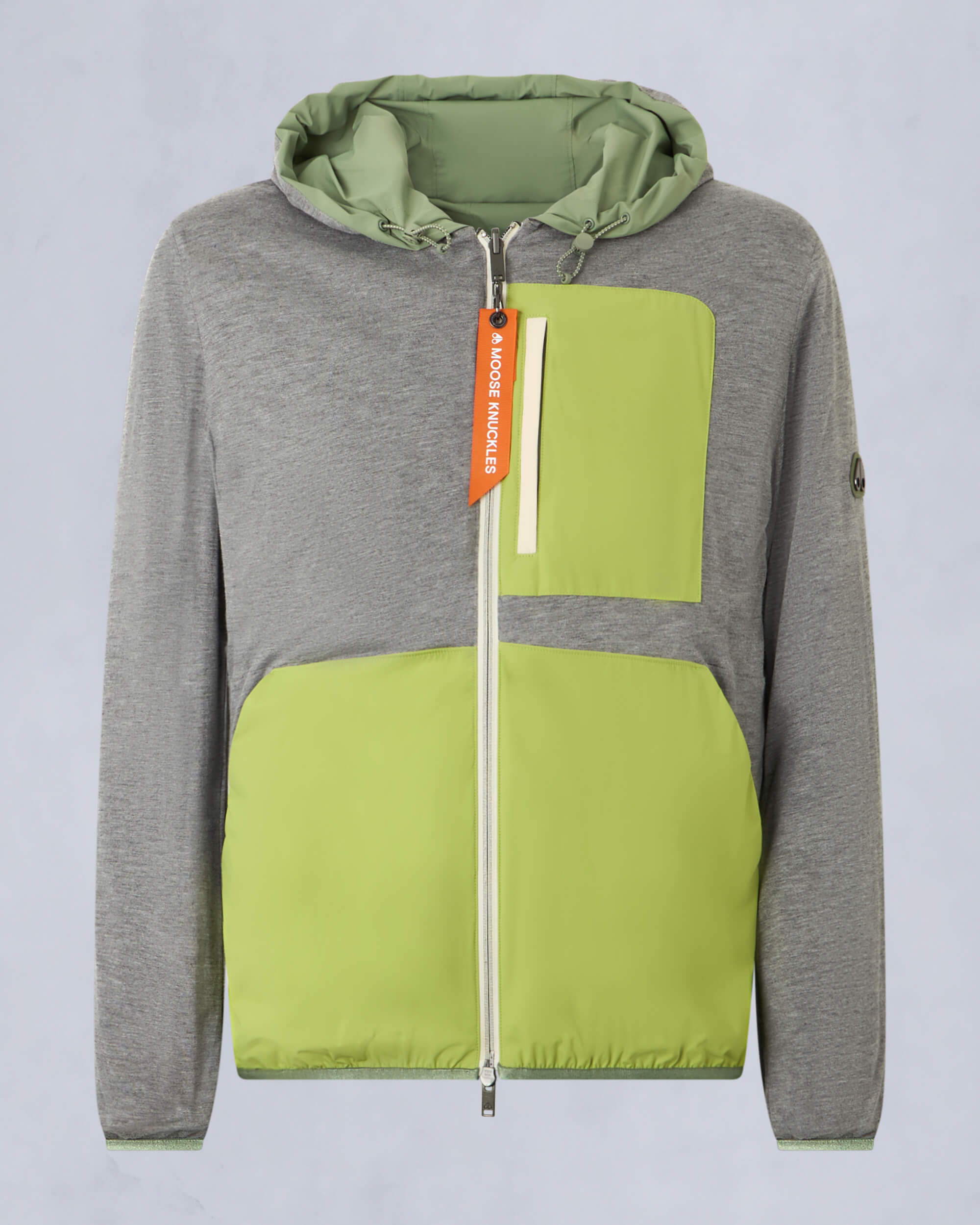 Moose Knuckles Mens Dominion Packable Jacket KELP/ACID M15MJ119 Detail7