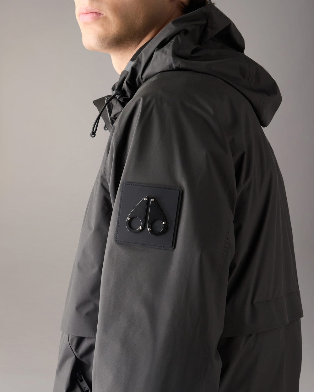 Moose Knuckles - M15MJ120 - Knox Packable Rain Jacket - MENS - Black - Detail6