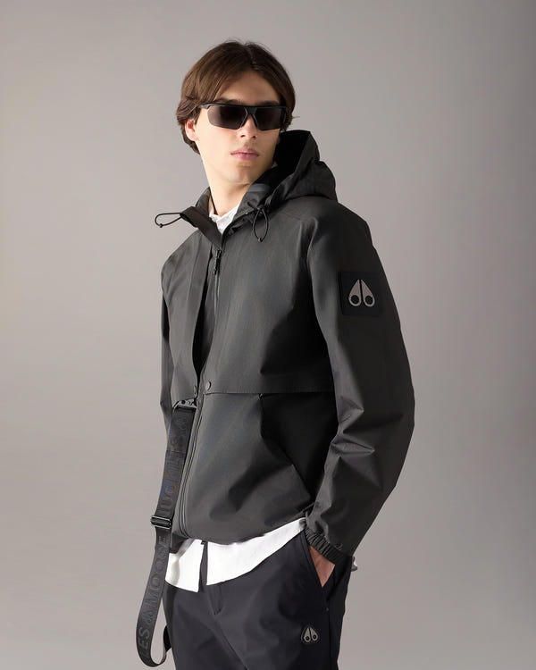 Moose Knuckles - M15MJ120 - Knox Packable Rain Jacket - MENS - Black - Front