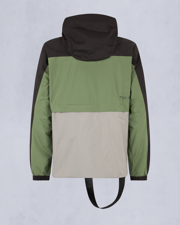 Moose Knuckles Mens Knox Packable Rain Jacket BLK/KELP/DUSK M15MJ120H Detail2