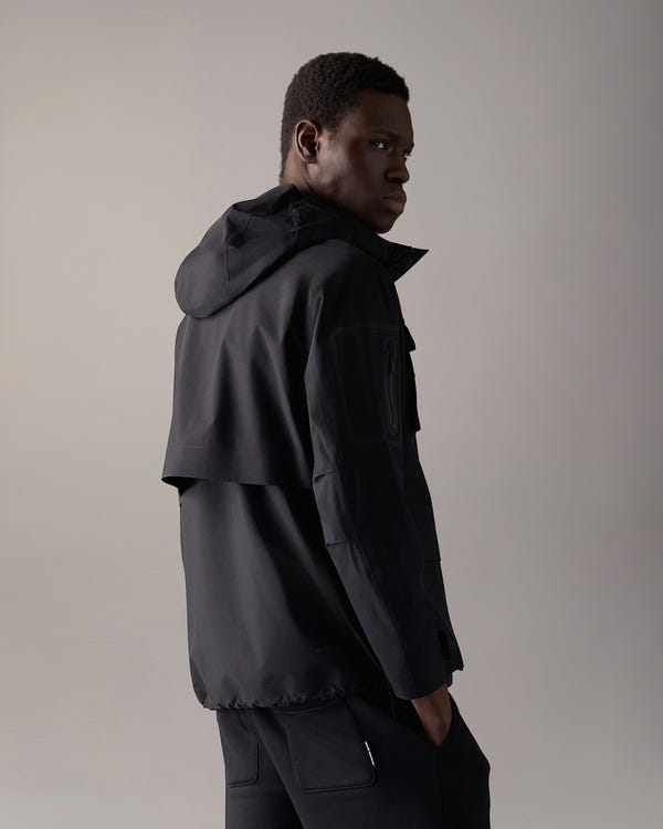 Moose Knuckles - M15MJ147 - Mansfield Rain Jacket - MENS - Black - Back