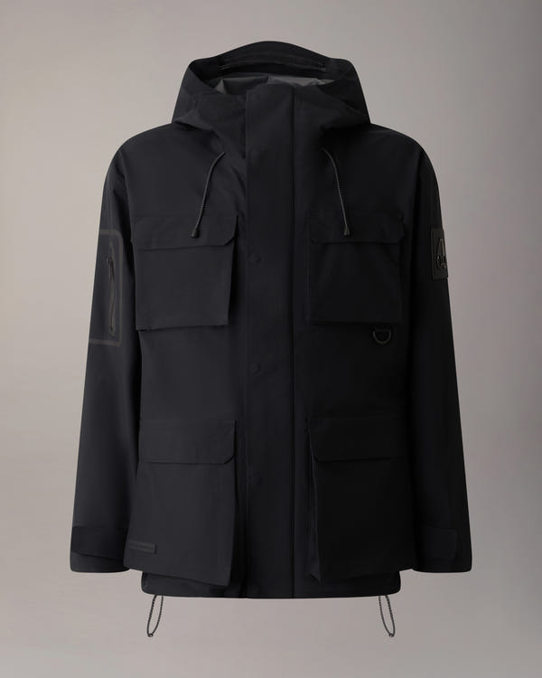 Moose Knuckles - M15MJ147 - Mansfield Rain Jacket - MENS - Black - GM