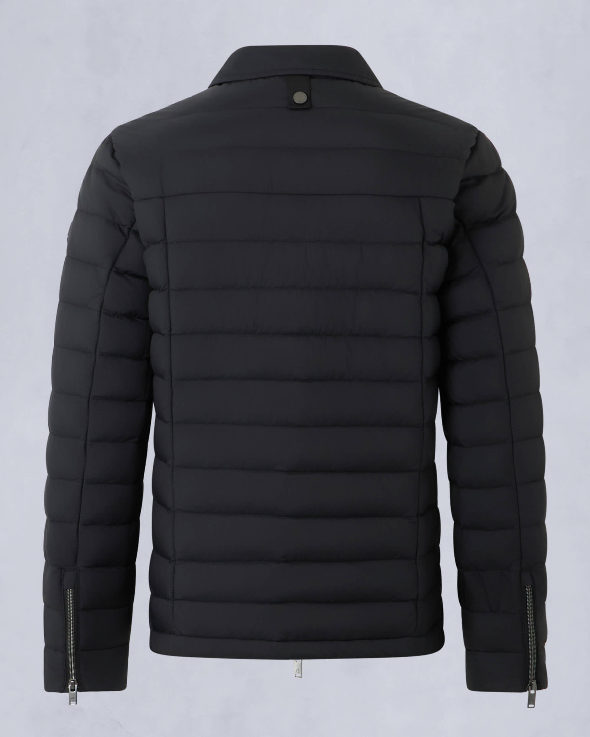 Moose Knuckles Mens Ashton Air Down Shirt Jacket Black M15MJ150 Detail2