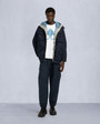 Moose Knuckles Mens Hudson Utility Jacket NAVY W/SEA M15MJ160 Front Category