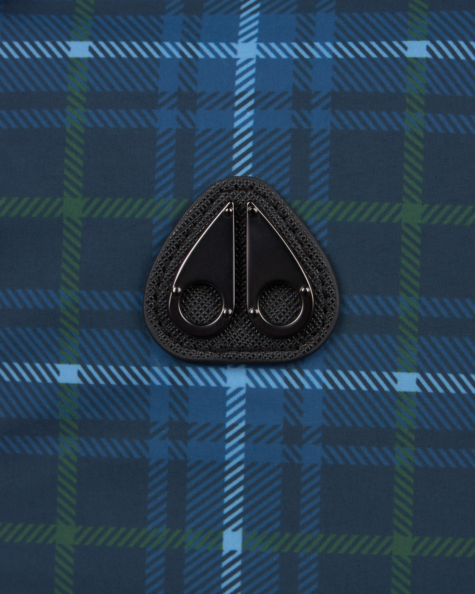 Moose Knuckles Mens Montagne Windbreaker NAVY PLAID M15MJ163 Detail1