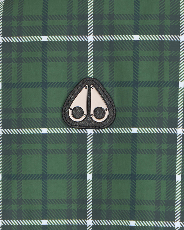 Moose Knuckles Mens Montagne Windbreaker GREEN PLAID M15MJ163 Detail1