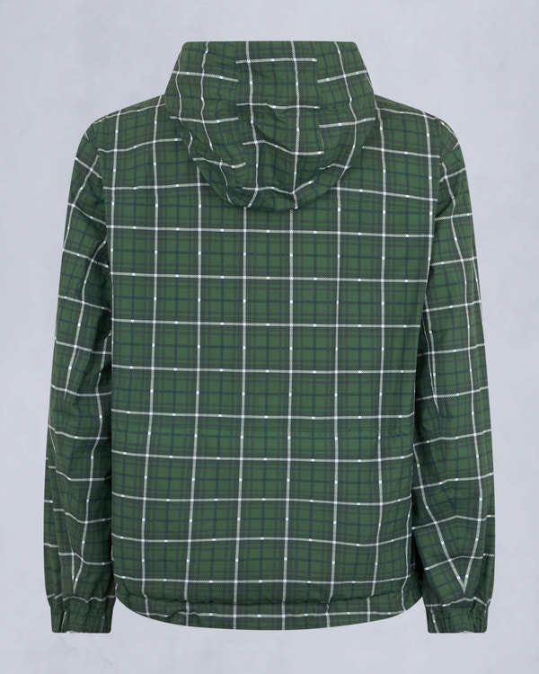 Moose Knuckles Mens Montagne Windbreaker GREEN PLAID M15MJ163 Detail2