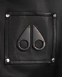 Moose Knuckles Mens Oxley Leather Bomber Jacket Black M15ML305 Detail1
