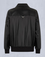 Moose Knuckles Mens Oxley Leather Bomber Jacket Black M15ML305 Detail2