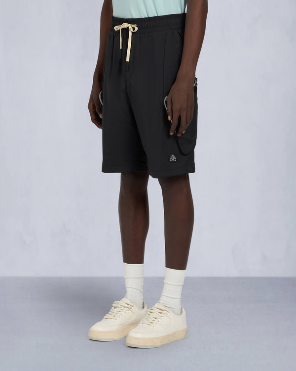 Moose Knuckles - M15MR755 - Tristan Crinkle Drawstring Shorts - MENS -  - Front