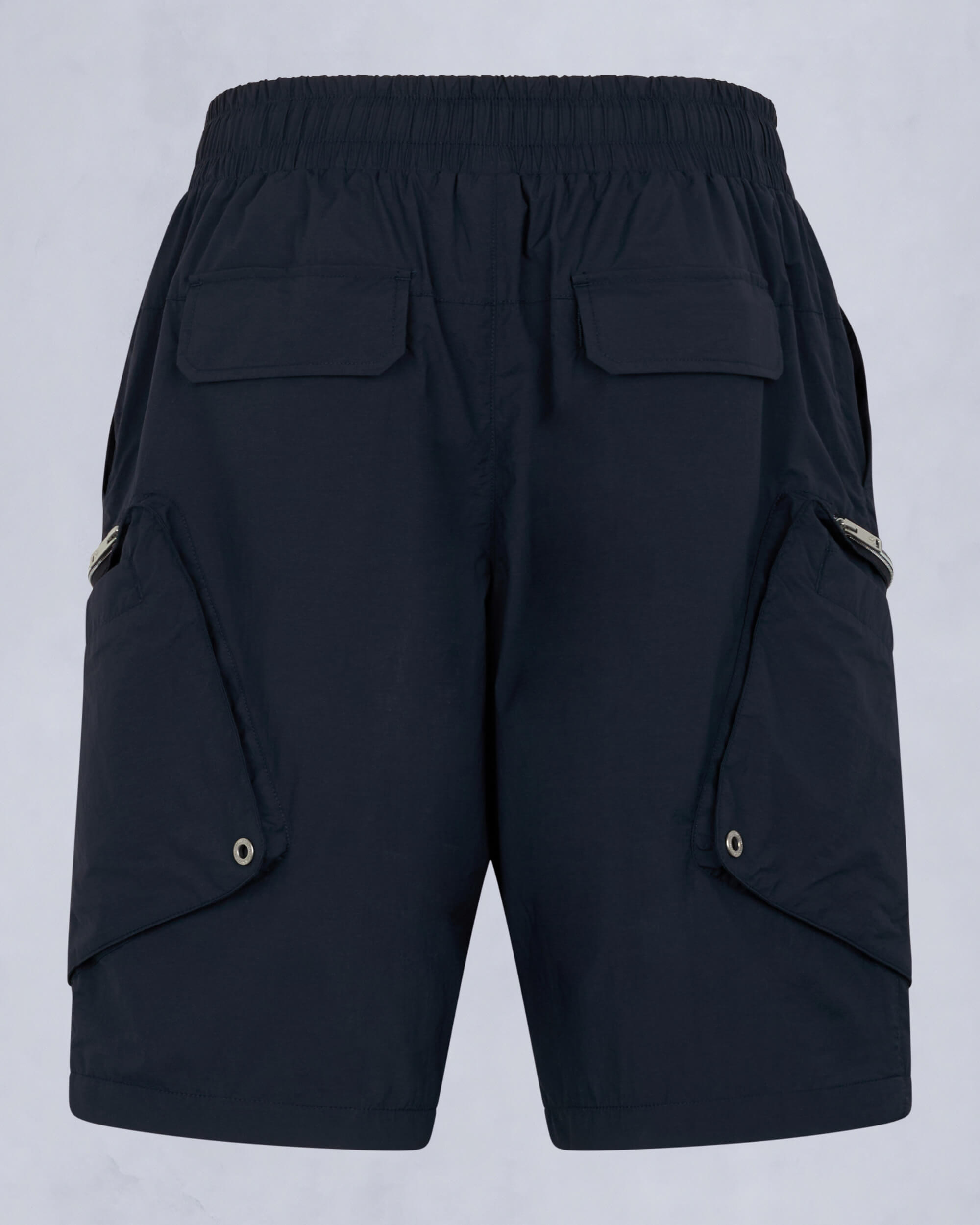 Moose Knuckles Mens Tristan Crinkle Drawstring Shorts Navy M15MR755 Detail2