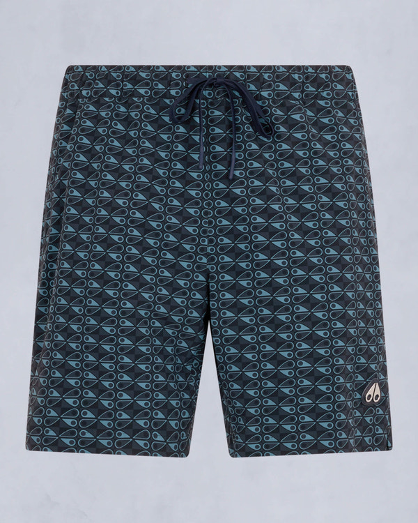 Moose Knuckles Mens Hide and Swim Shorts NAVY COMBO M15MR756H - GM