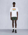 Moose Knuckles Mens CND Plaid Swim Shorts GREEN PLAID M15MR774 Front Category