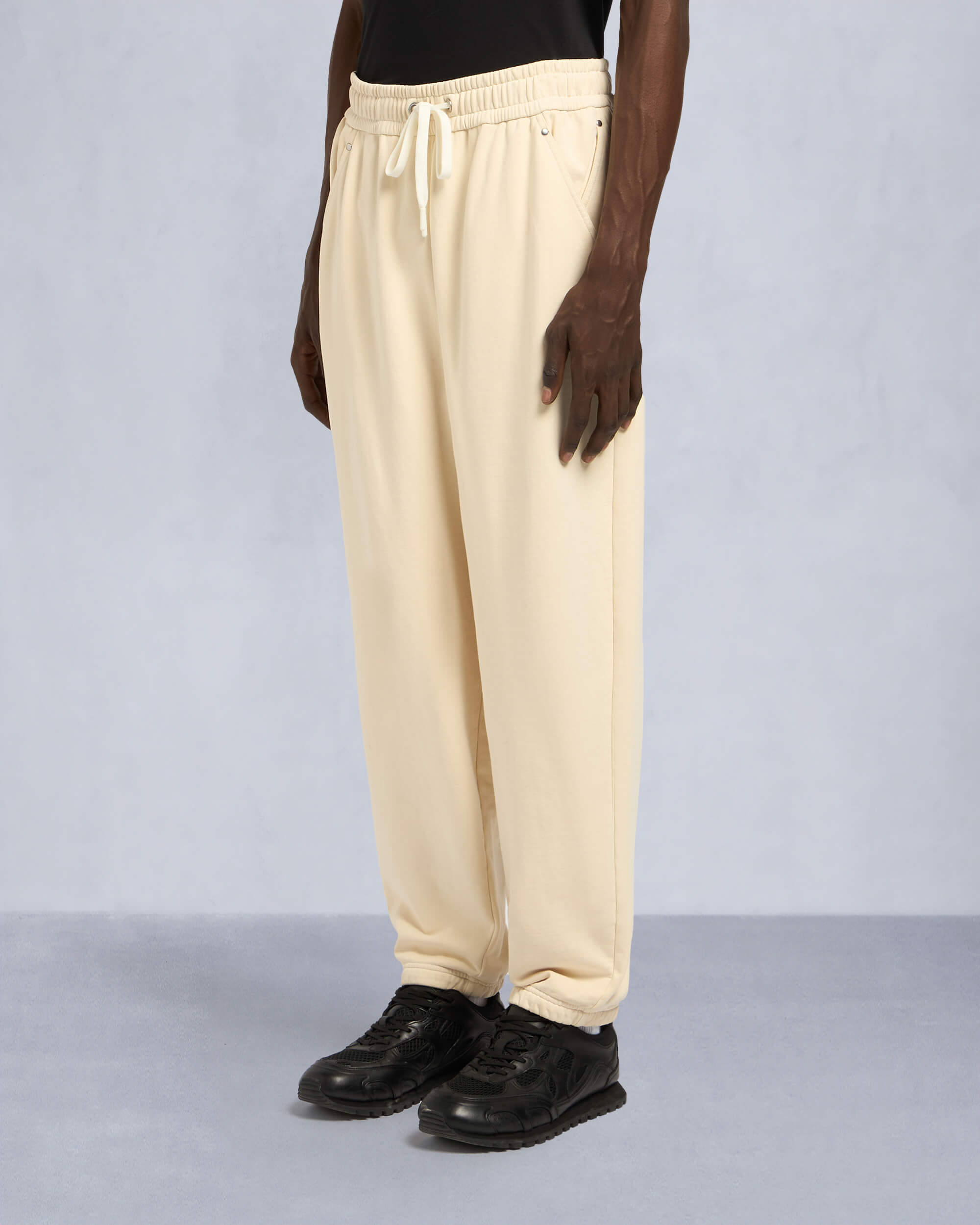Moose Knuckles Mens Plateau Sweatpants Bone M15MR775 Front