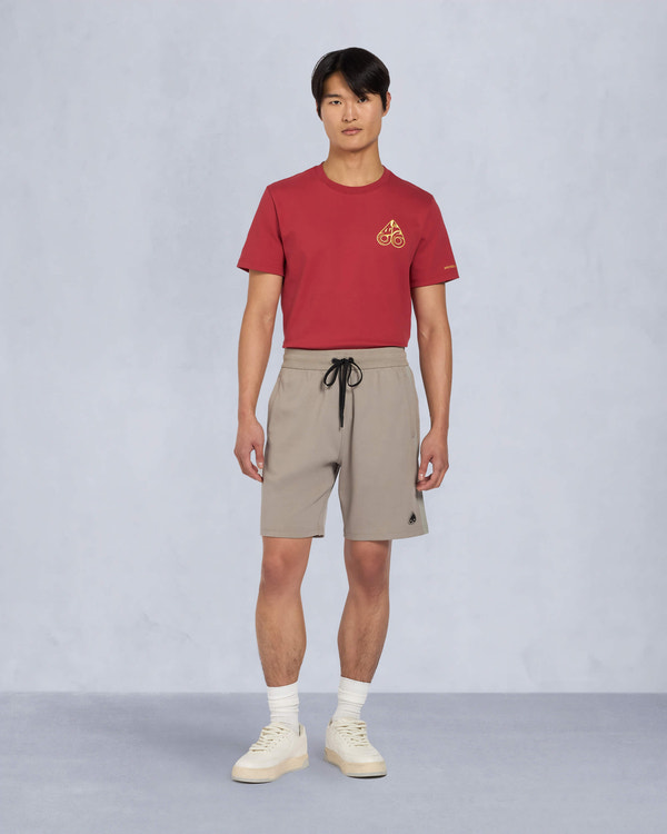 Moose Knuckles Mens Dalon Drawstring Shorts Dusk M15MR807 Front Category