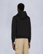 Moose Knuckles Mens Garnier Air Down Hybrid Hoodie Black / Shiny Black M15MS605 Back