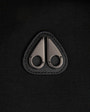 Moose Knuckles Mens Garnier Air Down Hybrid Hoodie Black / Shiny Black M15MS605 Detail1