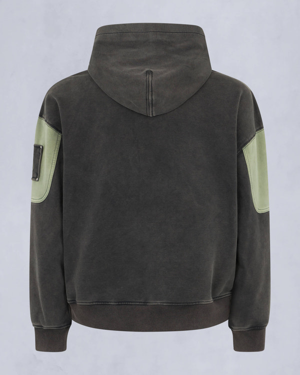 Moose Knuckles Mens Plateau Pullover Hoodie Black M15MS641 Detail2