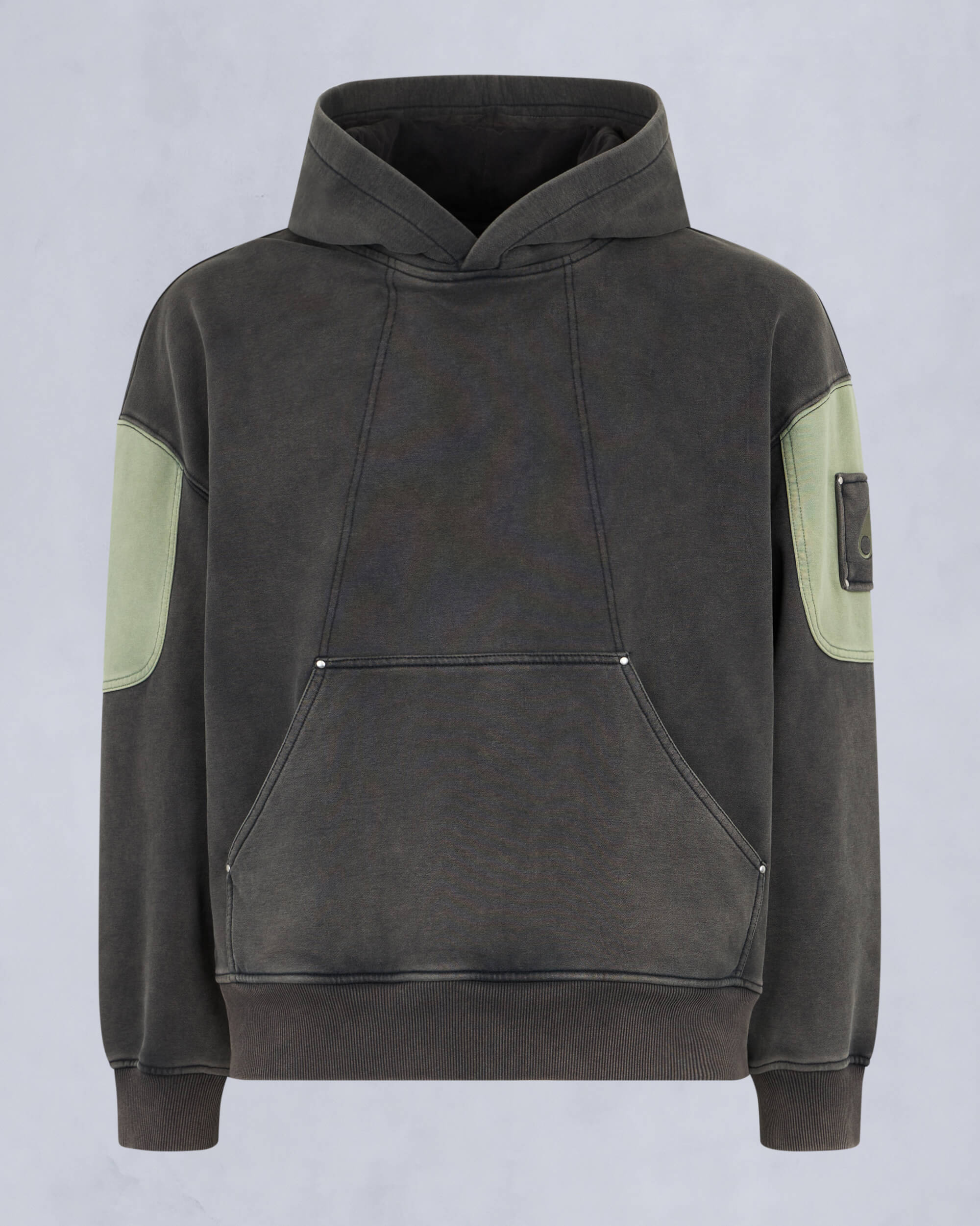 Moose Knuckles Mens Plateau Pullover Hoodie Black M15MS641 - GM