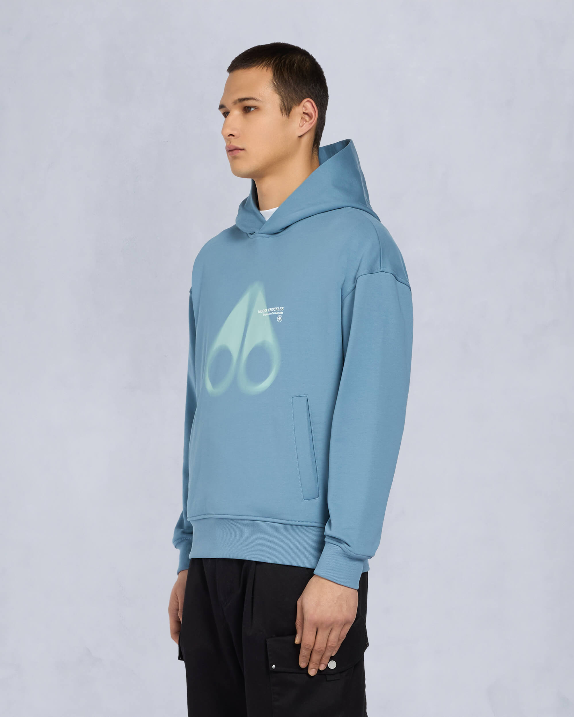 Moose Knuckles - M15MS653 - Maurice Pullover Hoodie - MENS - SEA - Front