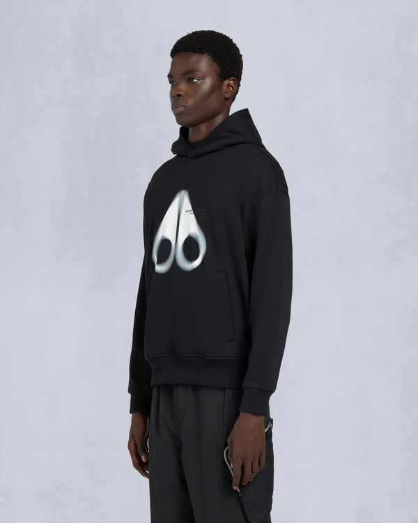 Moose Knuckles - M15MS653 - Maurice Pullover Hoodie - MENS - Black - Front