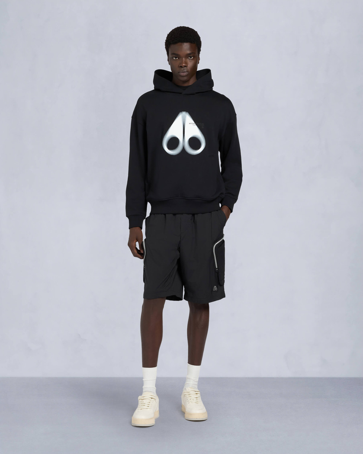 Moose Knuckles - M15MS653 - Maurice Pullover Hoodie - MENS - Black - Front Category