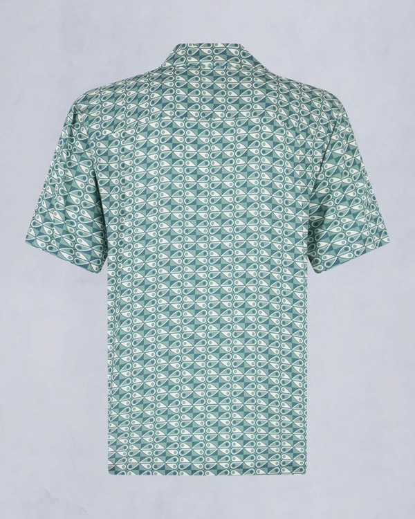 Moose Knuckles Mens The Bay Short Sleeve Shirt TIDE COMBO M15MT709H Detail2