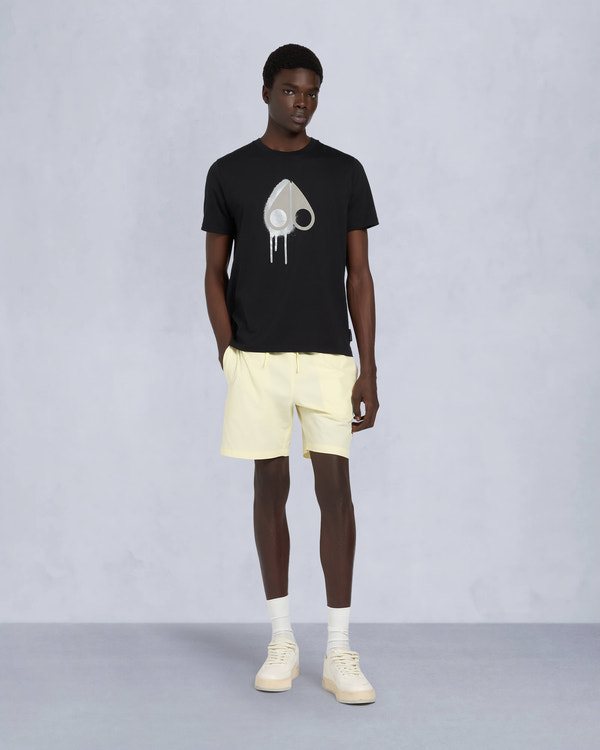 Moose Knuckles Mens Augustine T-Shirt BLK W/DUSK M15MT717 Front Category