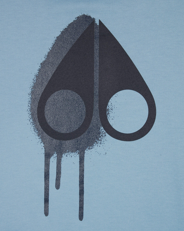 Moose Knuckles Mens Augustine T-Shirt SEA W/NAVY M15MT717 Detail1