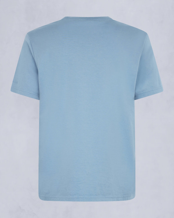 Moose Knuckles Mens Augustine T-Shirt SEA W/NAVY M15MT717 Detail2