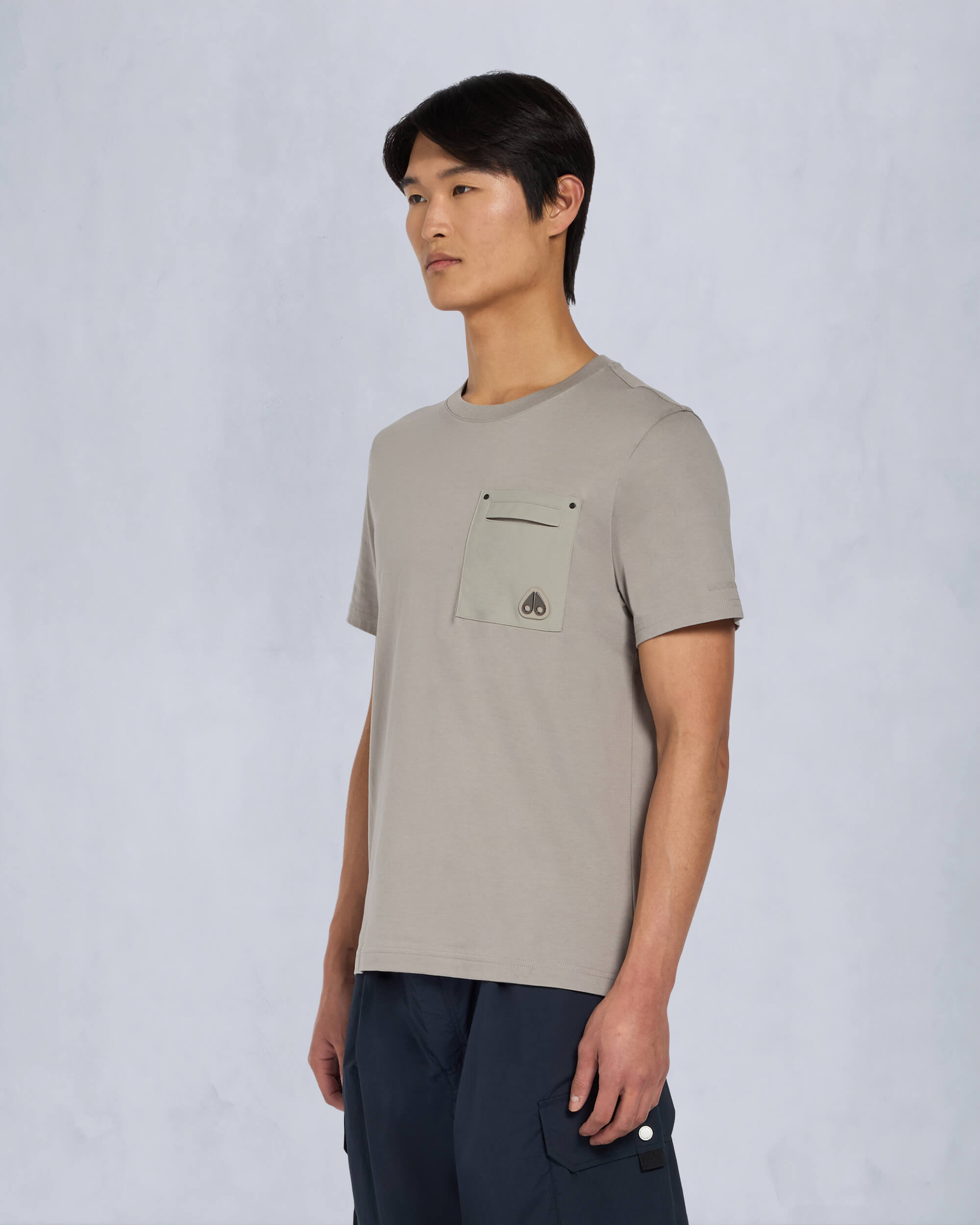 Moose Knuckles Mens Dalon T-Shirt Dusk M15MT733 Front