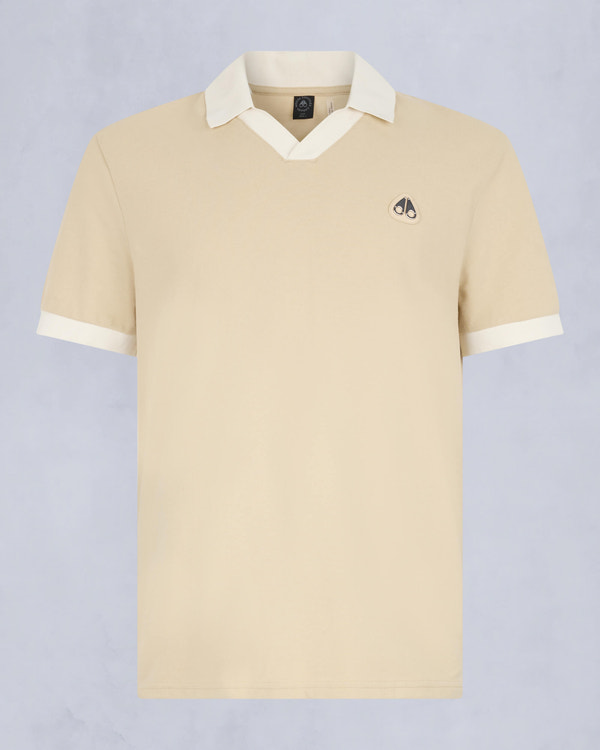 Moose Knuckles Mens Hadley Polo TANNED M15MT741 - GM