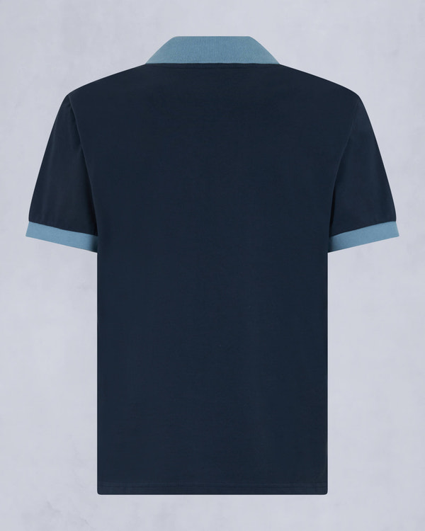 Moose Knuckles Mens Hadley Polo Navy M15MT741 Detail2