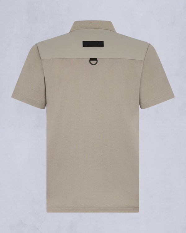 Moose Knuckles Mens Dalon Polo Dusk M15MT755 Detail2