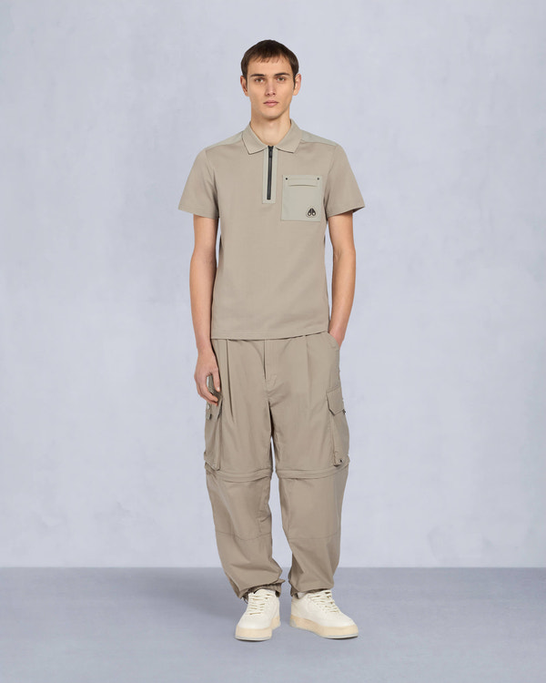 Moose Knuckles Mens Dalon Polo Dusk M15MT755 Front Category