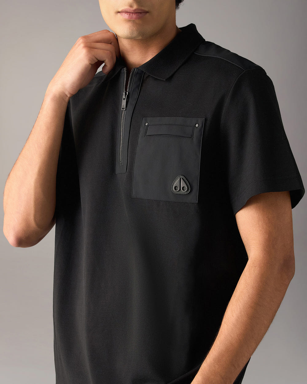 Moose Knuckles - M15MT755 - Dalon Polo - MENS - Black - Detail1