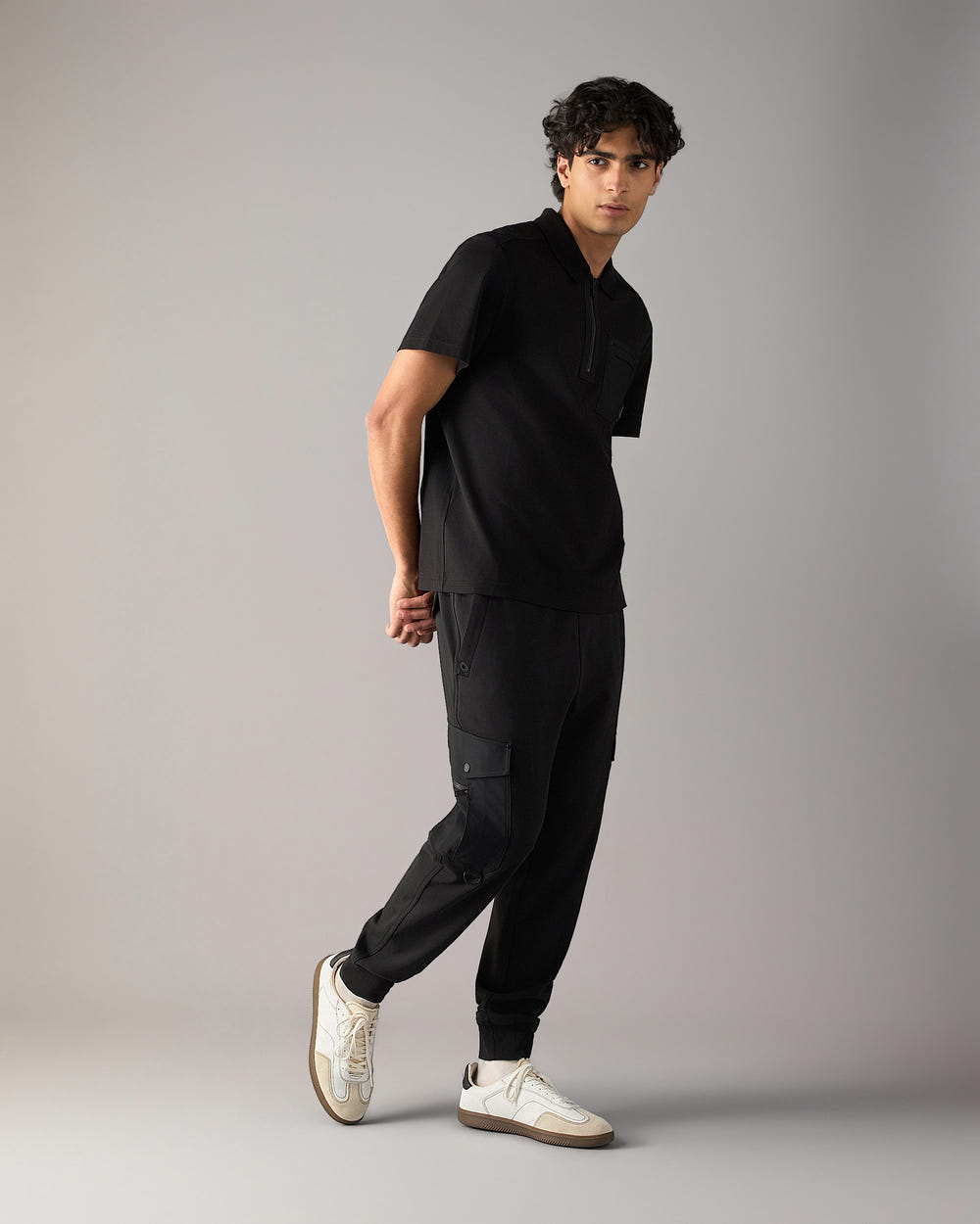 Moose Knuckles - M15MT755 - Dalon Polo - MENS - Black - Front