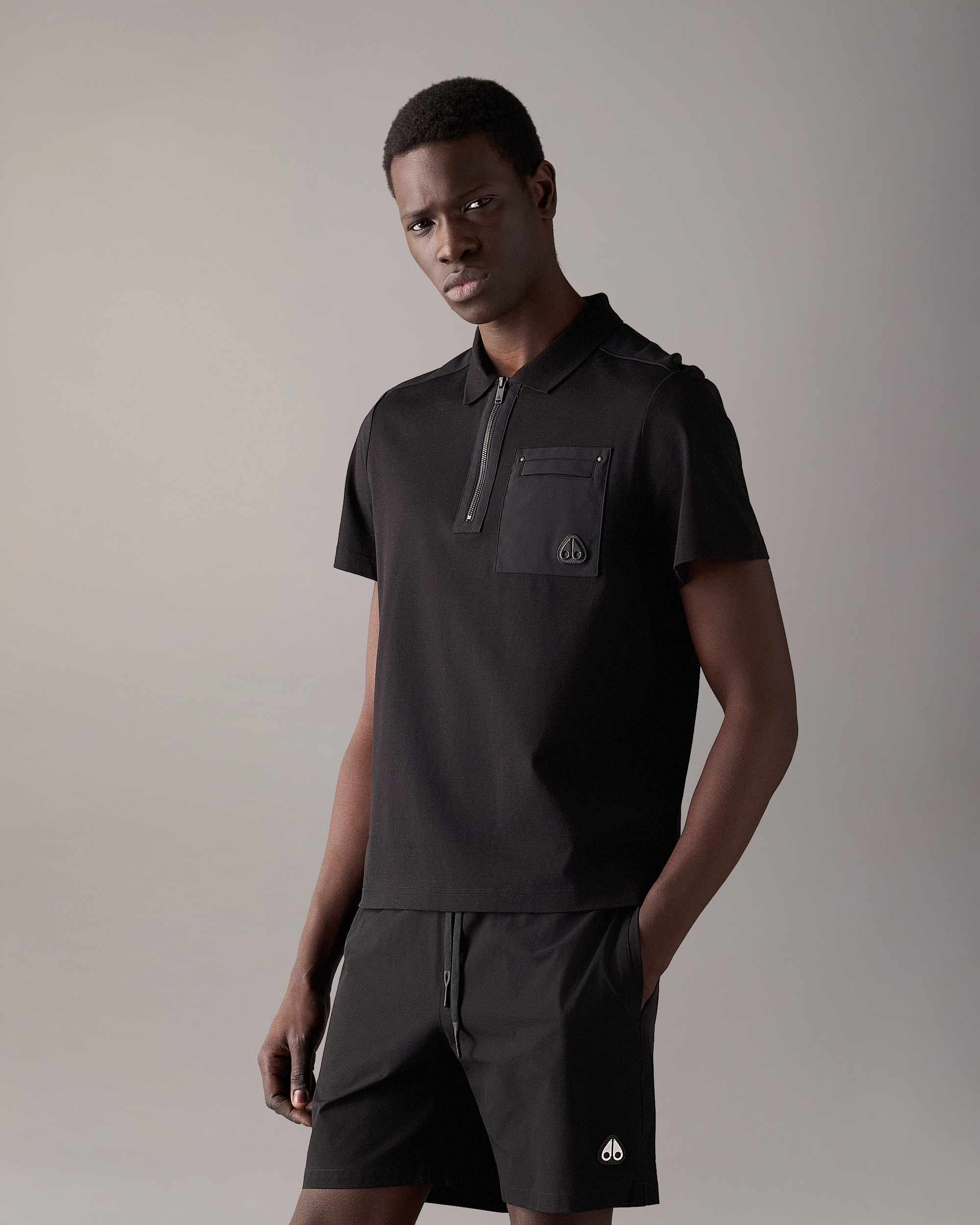 Moose Knuckles - M15MT755 - Dalon Polo - MENS - Black - Front