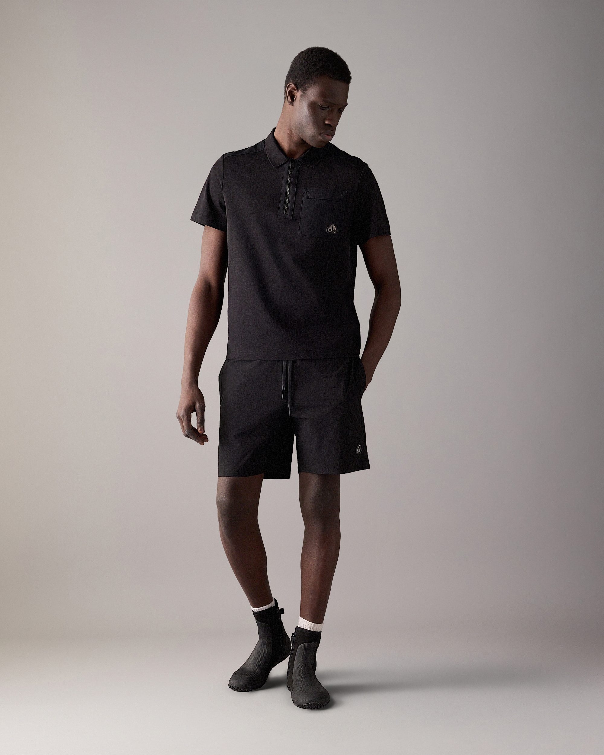 Moose Knuckles - M15MT755 - Dalon Polo - MENS - Black - Front Category