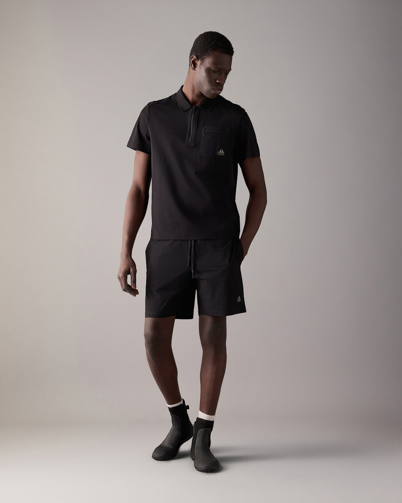 Moose Knuckles - M15MT755 - Dalon Polo - MENS - Black - Front Category