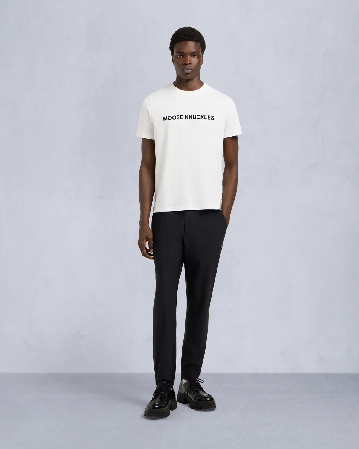 Moose Knuckles - M15MT760 - Conway T-Shirt - MENS - Milky Way - Front Category