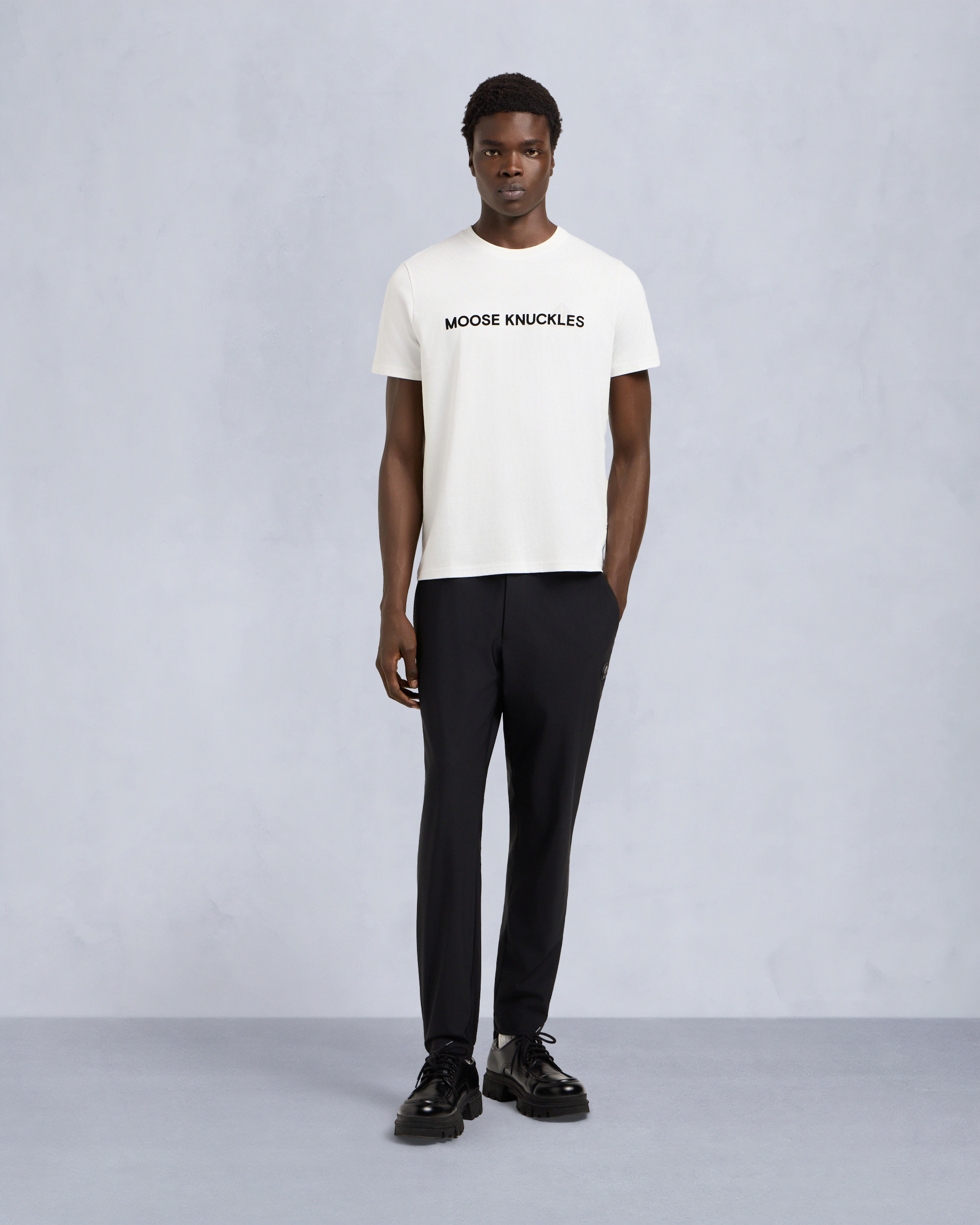 Moose Knuckles - M15MT760 - Conway T-Shirt - MENS - Milky Way - Front Category