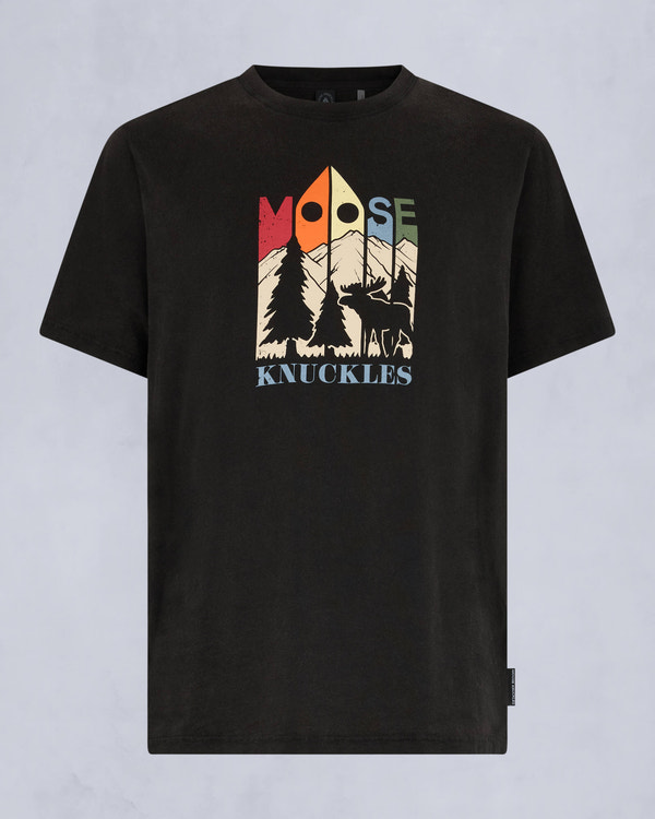 Moose Knuckles Mens Reeves T-Shirt Black M15MT763 - GM