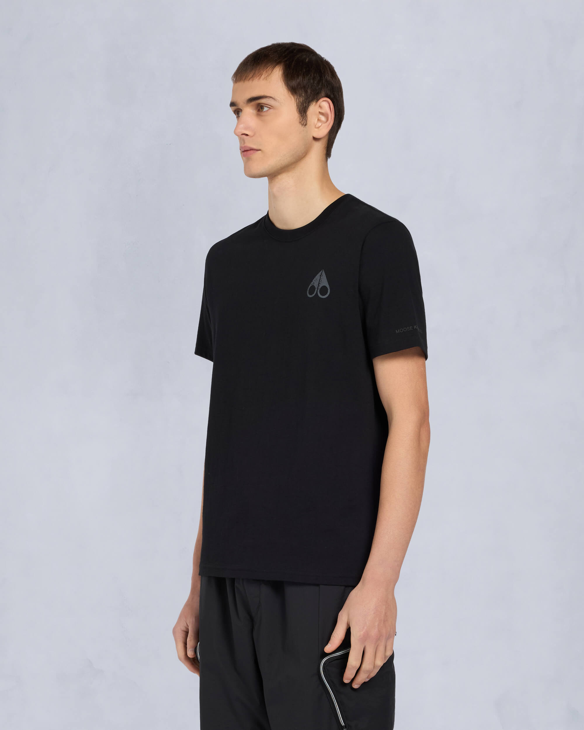 Moose Knuckles - M15MT770 - Off Island T-Shirt - MENS - Black - Front
